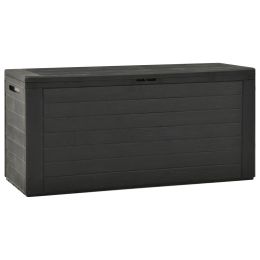 Garden Storage Box Anthracite 45.7"x17.3"x21.7"