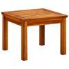 Patio Coffee Table 17.7"x17.7"x14.1" Solid Acacia Wood