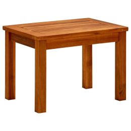 Patio Coffee Table 19.6"x13.7"x14.1" Solid Acacia Wood