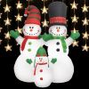 Christmas Inflatable Snowmen Family LED IP44 94.5"