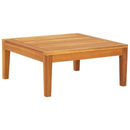 Patio Table 25.2"x25.2"x11.4" Solid Acacia Wood
