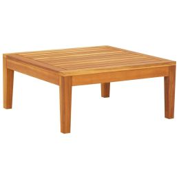 Patio Table 25.2"x25.2"x11.4" Solid Acacia Wood