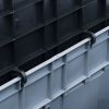 Garden Storage Box 84.5 gal Gray Black