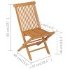 5 Piece Patio Dining Set Solid Teak Wood