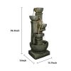 39.3inches Outdoor Garden Water Fountain for Garden Decor