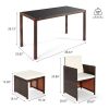 Outdoor Dining Table and Chair Set