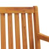 Patio Swing Bench 43.3" Solid Acacia Wood