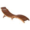 3 Piece Sun Lounger with Tea Table Solid Acacia Wood
