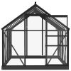 Glass Greenhouse Anthracite 61"x78.9"x75.2" Aluminum