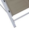 Sunlounger Textilene and Aluminum Taupe