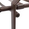 Adjustable Outdoor Steel Patio Chaise Lounge Chair with 5 Positions, UV-Resistant Cushions Beige