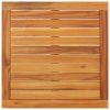 Patio Table 25.2"x25.2"x11.4" Solid Acacia Wood
