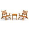 Patio Dining Set Solid Acacia Wood