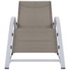 Sunlounger Textilene and Aluminum Taupe