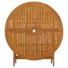 Folding Garden Table 43.3" Solid Acacia Wood