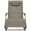 Sun Loungers 2 pcs Textilene Taupe and Gray