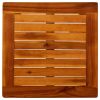 Patio Coffee Table 17.7"x17.7"x14.1" Solid Acacia Wood