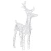 Reindeers & Sleigh Christmas Decoration 160 LEDs 51.2" Acrylic