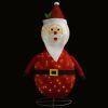 Decorative Christmas Santa Claus Figure LED Luxury Fabric 47.2"