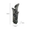 Outdoor Fountain 39.4inches Faux Stone LED Floor-standing Water Fountain