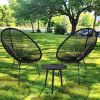 3-Pieces Acapulco Chair Set Stylish Outdoor Patio Conversation Set