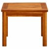 Patio Coffee Table 17.7"x17.7"x14.1" Solid Acacia Wood