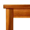 Patio Coffee Table 17.7"x17.7"x14.1" Solid Acacia Wood