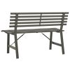 Patio Bench 43.3" Steel Black