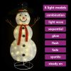 Decorative Christmas Snowman Figure LED Luxury Fabric 70.9"