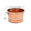 Hammered Pattern Galvanized Farmhouse Style Tub, Copper