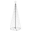 Christmas Cone Tree Cold White 100 LEDs Decoration 27.6"x70.9"