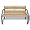 Garden Bench 47.2' Wood and Iron