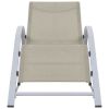 Sunlounger Textilene and Aluminum Cream