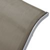 Sunlounger Textilene and Aluminum Taupe