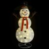 Decorative Christmas Snowman Figure LED Luxury Fabric 70.9"