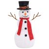 Decorative Christmas Snowman Figure with LED Luxury Fabric 23.6"