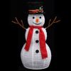 Decorative Christmas Snowman Figure with LED Luxury Fabric 23.6"