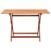 7 Piece Folding Outdoor Dining Set Solid Eucalyptus Wood