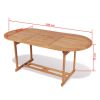 Garden Table 70.8"x35.4"x29.5" Solid Teak Wood