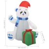 Christmas Inflatable Polar Bear LED Indoor and Outdoor 94.5" (US only)