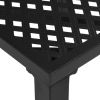 Outdoor Chairs 4 pcs Mesh Design Steel Black