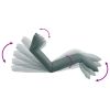 Foldable Sunlounger Oxford Fabric Gray
