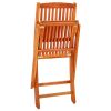 Folding Garden Chairs 4 pcs Solid Eucalyptus Wood