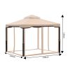 Iron pergola--khaki XH