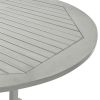 Patio Table Gray 78.7"x39.4"x29.1" Solid Acacia Wood
