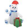 Christmas Inflatable Polar Bear LED Indoor and Outdoor 94.5" (US only)