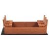 Wooden Sandbox Kids Outdoor Backyard Bench Play Sand Box  YJ