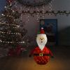 Decorative Christmas Santa Claus Figure LED Luxury Fabric 35.4"