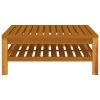 8 Piece Patio Lounge Set with Cream Cushion Solid Acacia Wood