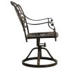3 Piece Bistro Set Cast Aluminum Bronze